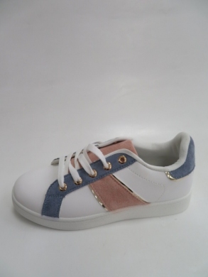 Buty sportowe damskie na płaskim (36-41) QS34 WHITE