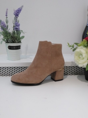 Botki damskie na obcasie (36-41) 2774 KHAKI