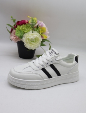 Buty sportowe damskie na płaskim (36-41) HZ-2601 WHITE