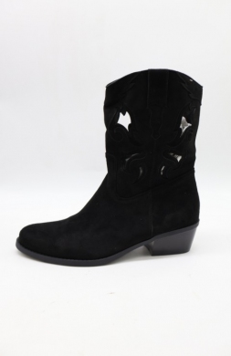 Botki damskie na obcasie (36-41) 7623 BLACK