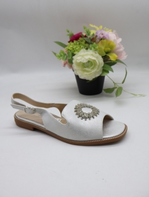 Sandały damskie na płaskim (36-41) 0808 SILVER