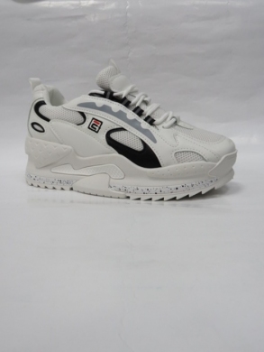 Buty sportowe damskie na płaskim (36-41) A34 WHITE/BLACK