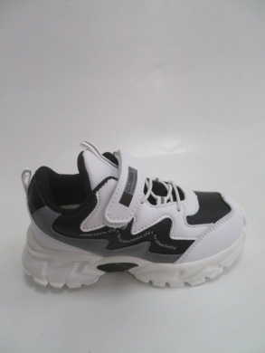 Sneakersy Dziewczęce (26-31) E67 WHITE/BLACK