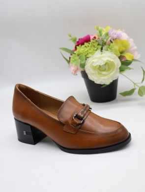 Półbuty damskie na obcasie (36-41) YCC-162 CAMEL