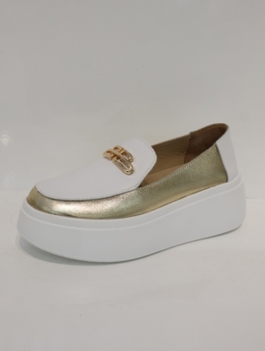 Półbuty damskie na płaskim (36-41) GD-LX1073A WH/GOLD