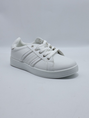 Buty sportowe damskie (36-41) DD-318 WH/SILVER