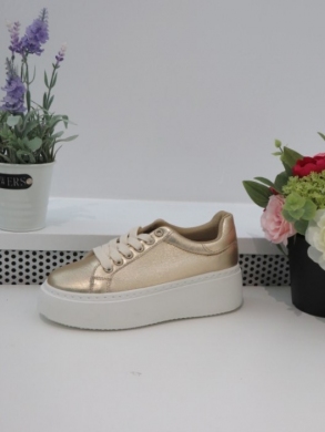 Buty sportowe damskie na płaskim (36-41) C902 GOLD