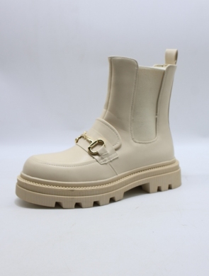 Botki damskie ocieplane na płaskim (36-41) JJ20 BEIGE