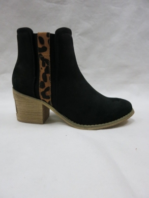 Botki damskie ocieplane na obcasie (36-41) Z1107 BLACK