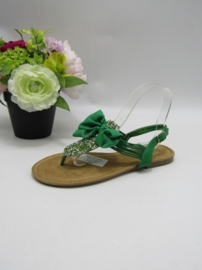 Sandały damskie na płaskim (36-41) 218-157 GREEN