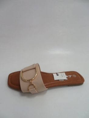 Klapki damskie na płaskim (36-41) FB198 BEIGE