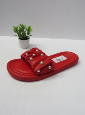 Klapki damskie na płaskim (36-41) SS-132 RED
