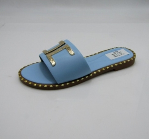 Klapki damskie na płaskim (36-41) MD97 BLUE