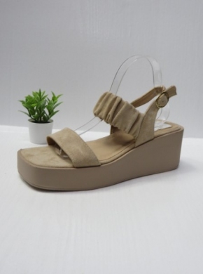 Sandały damskie na koturnie (36-41) 0-29 BEIGE