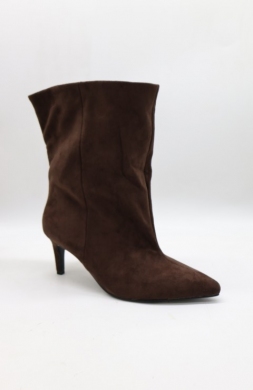 Botki damskie na szpilce (36-41) 3151 BROWN