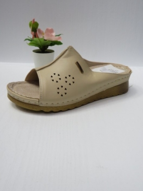 Klapki damskie na koturnie (36-41) 7AA229 BEIGE