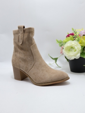 Botki damskie na obcasie (36-41) F6260 KHAKI