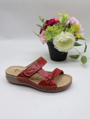 Klapki damskie na płaskim (36-41) 22697-7 RED