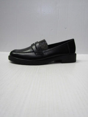 Mokasyny damskie na płaskim (36-41) 22-317 BLACK