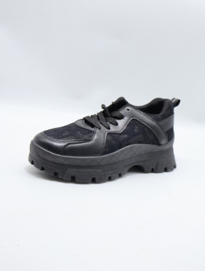 Buty sportowe damskie na płaskim (36-41) VL172 BLACK