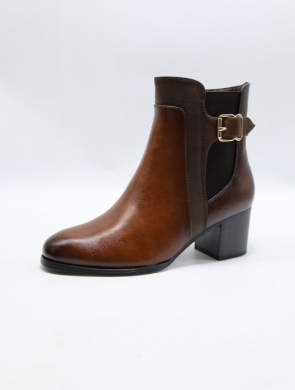 Botki damskie ocieplane na obcasie (36-41) YCC-123 CAMEL