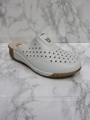 Klapki damskie na koturnie (36-41) J6-10 WHITE