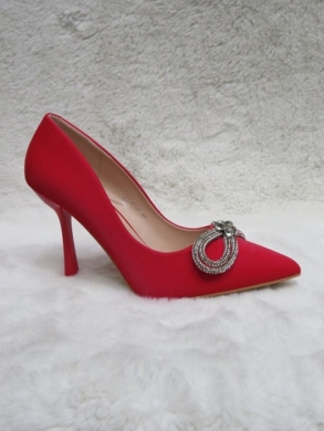 Czółenki damskie na szpilce (36-41) NF81 RED