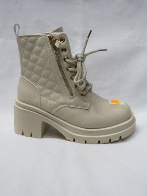 Botki damskie na obcasie (36-41) AF1026 BEIGE