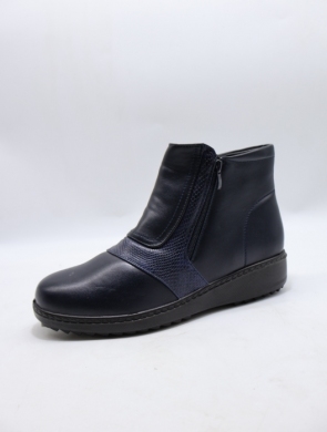 Botki damskie ocieplane na płaskim (36-42) 8141-6 BLUE