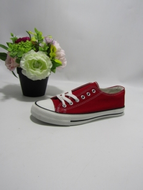Trampki damskie na płaskim (36-41) 7BW-5 RED