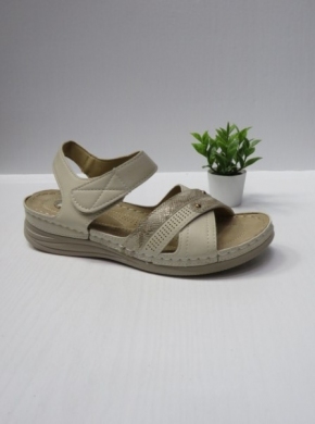 Sandały damskie na koturnie (36-42) CC2235 BEIGE