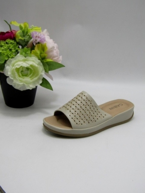 Klapki damskie na płaskim (36-41) 10687-5 BEIGE