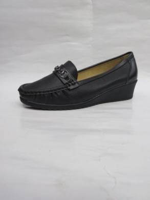 Mokasyny damskie na koturnie (36-42) CC2225 BLACK