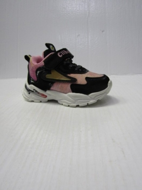 Buty sportowe dziewczęce (21-26) E96 BLACK/PINK