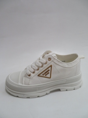 Trampki damskie na koturnie (36-41) 7SP 721-LS WHITE