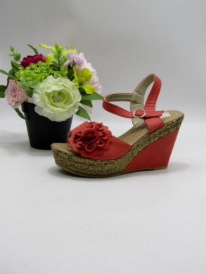 Sandały damskie na koturnie (36-41) S9001 RED