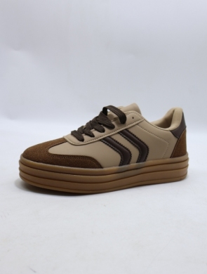 Buty sportowe damskie na płaskim (36-41) BK88-5 KHAKI