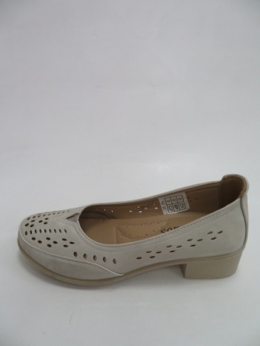Baleriny damskie na obcasie (36-41) K11 WH/GREY