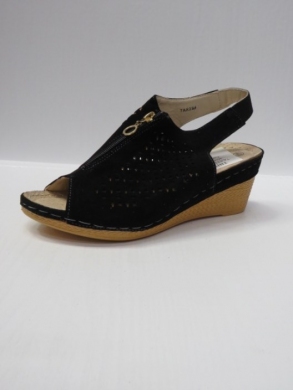 Sandały damskie na koturnie (36-41) 7AA224 BLACK