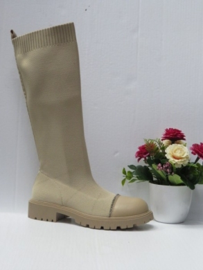 Kozaki damskie na płaskim (36-41) RYJ-192 KHAKI