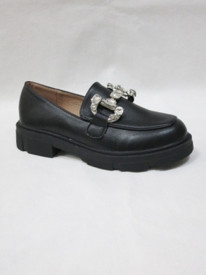 Mokasyny damskie na płaskim (36-41) JH273 BLACK