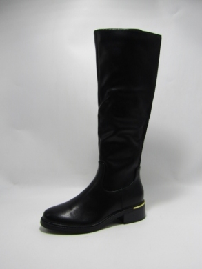 Kozaki damskie ocieplane na płaskim (36-41) F189 BLACK