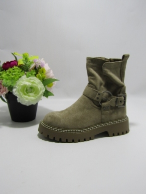 Botki damskie na płaskim (36-41) 9691A KHAKI