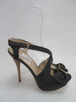 Sandały damskie na szpilce (36-41) 348-12 BLACK