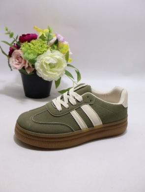 Buty sportowe damskie na płaskim (36-41) K1758 GREEN