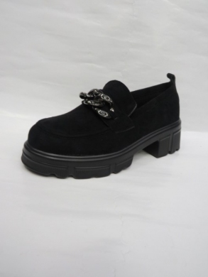 Mokasyny damskie na koturnie (36-41) 3256C BLACK