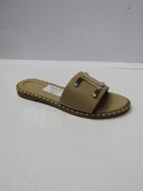 Klapki damskie na płaskim (36-41) DM97 KHAKI