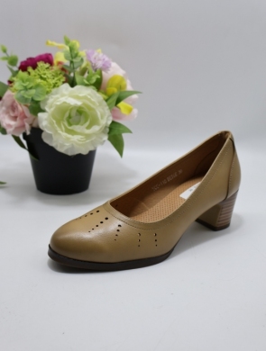 Czółenki damskie na obcasie (36-41) YCC-110 BEIGE