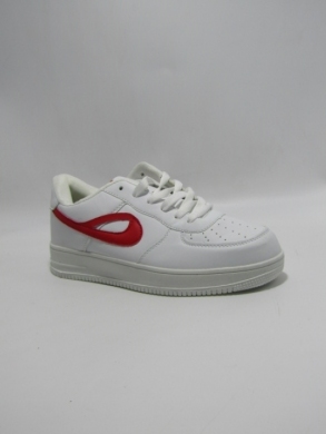 Buty sportowe damskie na płaskim (36-41) DN91-35 WH/RED