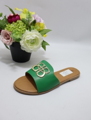Klapki damskie na płaskim (36-41) Y2337 GREEN
